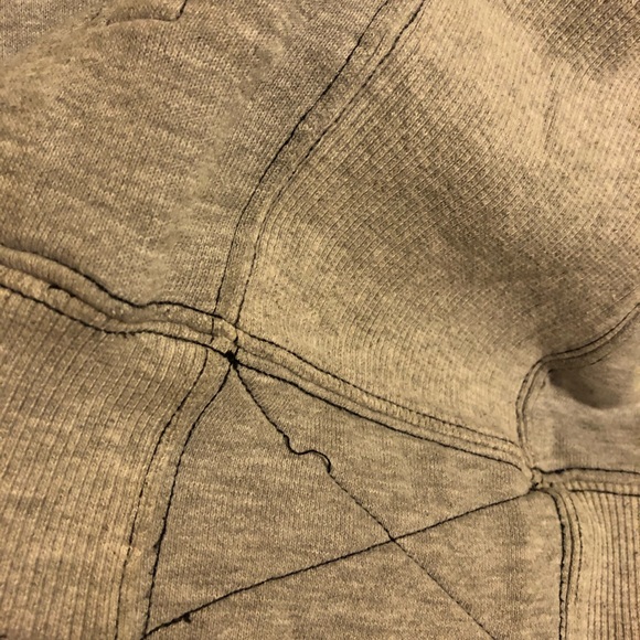 REEBOK heather grey casual sweater shawl-collar - Picture 6 of 6